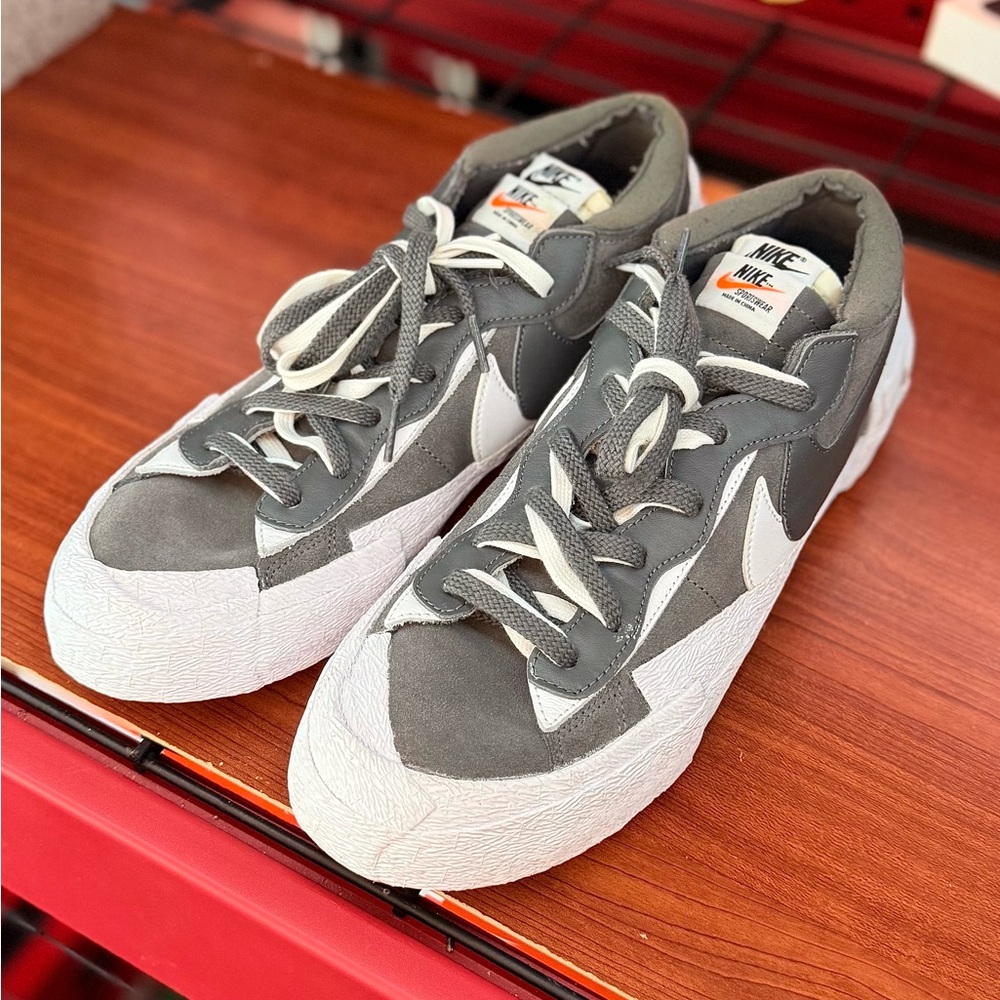 Nike Blazer Low Sacai iron grey size 12 - Picture 5 of 8